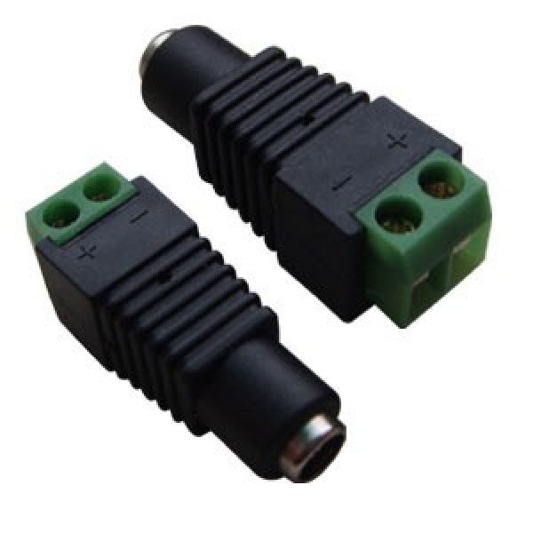 Conector atornillado. – DC Hembra.