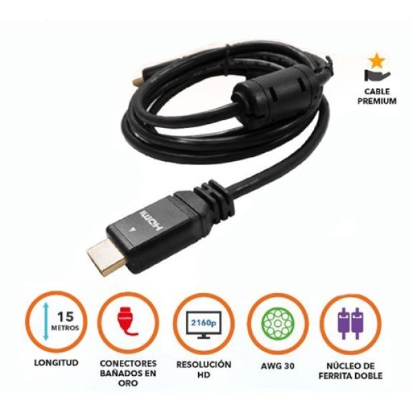 Cable HDMI 15mts