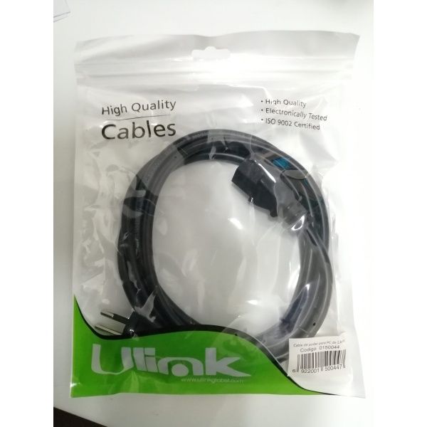 Cable de poder 1.5mt, color negro