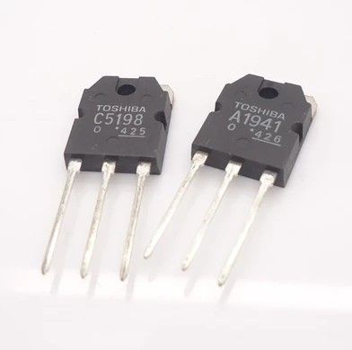 Lote 2 Pares de A1941 y C5198 Transistor de potencia NPN y PNP, 160V, 10A