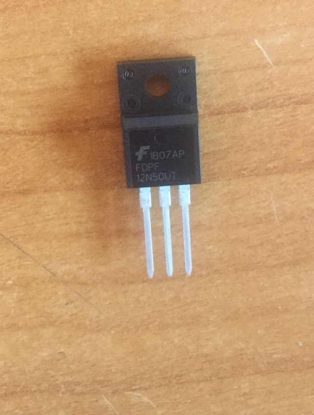 FDPF12N50UT. Transistor MOSFET. Pack de 3 unidades