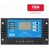 Controlador de carga Solar PWM 10A 12 V 24 V