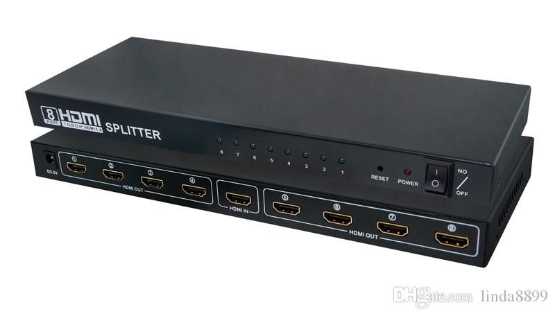 Hdmi Splitter 8 Salidas Amplificador 1080p Full Hd 3d