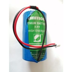 Batería de Litio tipo D con conector 3.6 v 19 AH. DSC NEO/LS33600. Alta Corriente