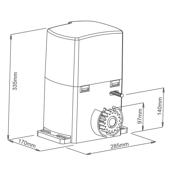 Kit motor 2500kg marca VDS Italiano,VDS AT PLUS2500K