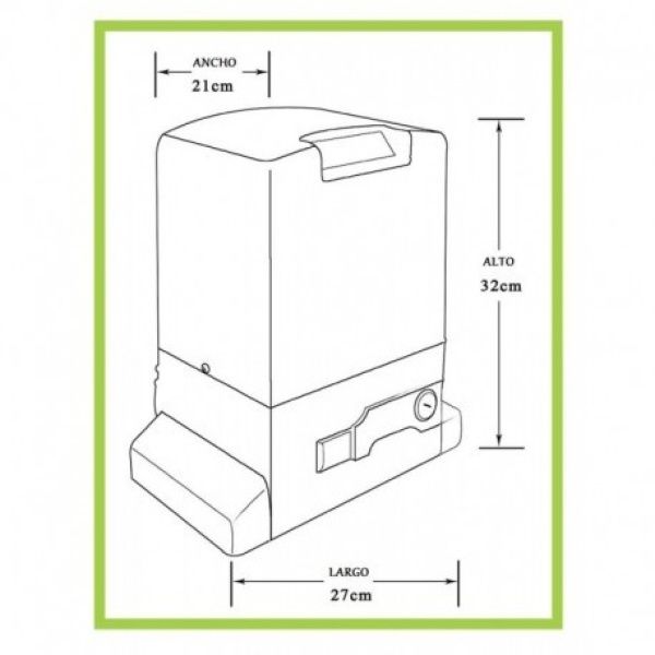 KIT Motor Gatech G15 Hasta 1500K 40 ciclos/hora.central + 2 CR. RAPIDO