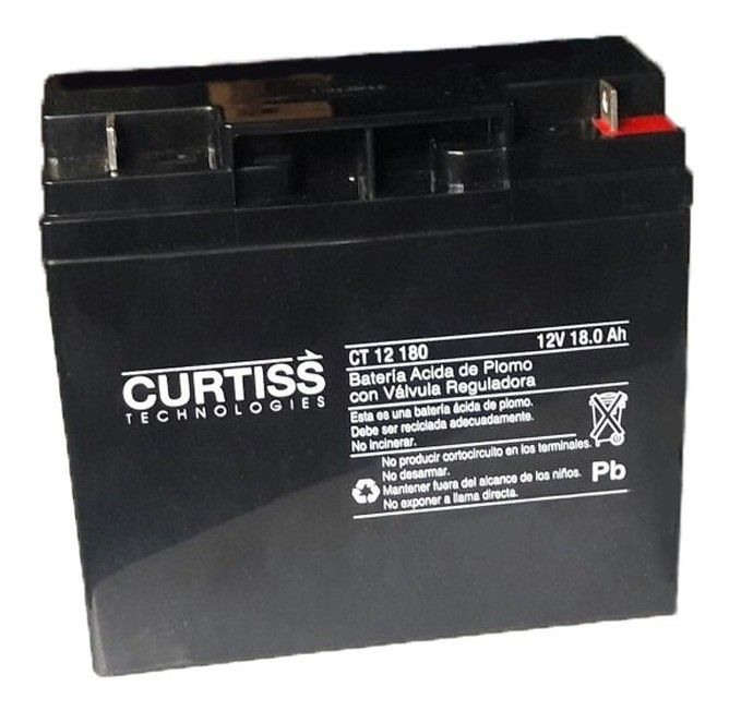 BATERIA AGM 12V 18AHM. CICLO PROFUNDO. CURTIS