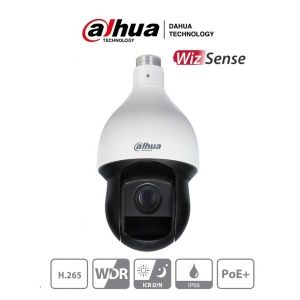 Cámara Dahua IP PTZ con inteligencia artificial 4MP 32X IR150 Hi PoE Alarma 2/1 Audio 1/1 Slot MicroSD Starlight IVS IP66.