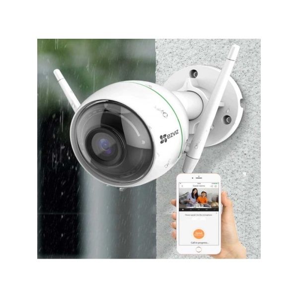 Cámara IP 3MP exterior, IR 30m, IP67 , PoE, lentes motorizadas y grabación  en tarjeta microSD