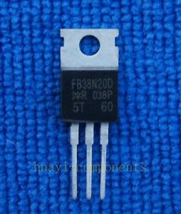 IRFB38N20D, Transistor mosfet, 43 A, 200 V, 3-Pin, TO-220AB. Pack 3 unidades