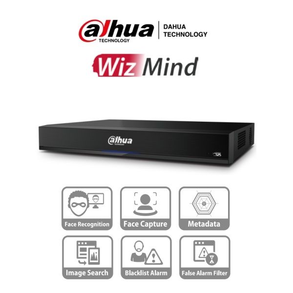 XVR Dahua 4K 16CH HDCVI 64CH IP 8HDD IVS Inteligencia Artificial 2U H.265+.