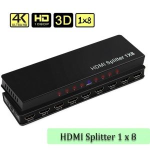 Splitter HDMI 1.4, 8 Salidas Amplificador 1080p,4k 30 Fps