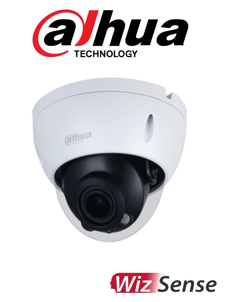 Cámara IP domo con IA 4MP 2.7-13.5mm Motor IR40 PoE Audio IP67 IK10.Dahua