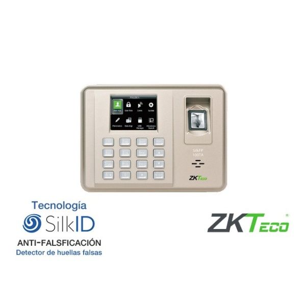 Control de asistencia biometrico 3000 Usuarios. Tecnología SilkID de ZK