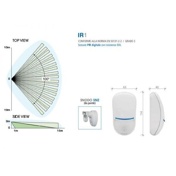 Detector de Movimiento PIR Antimascotas. Línea profesional.AMC