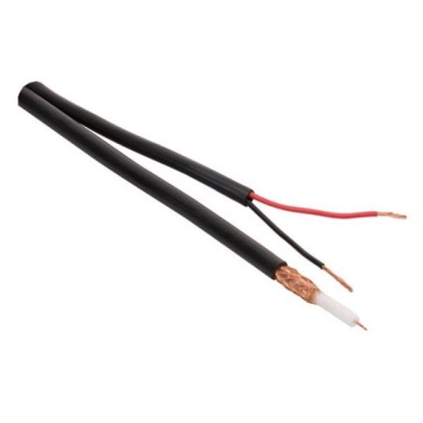 Cable rg59 con cable siames.95% cobertura, 200 Mts.Dahua