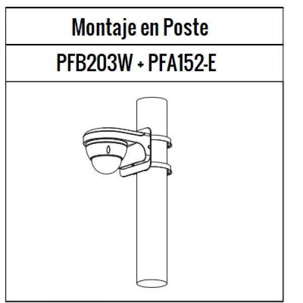 Soporte cámara a mástil. PFA152-E. Dahua