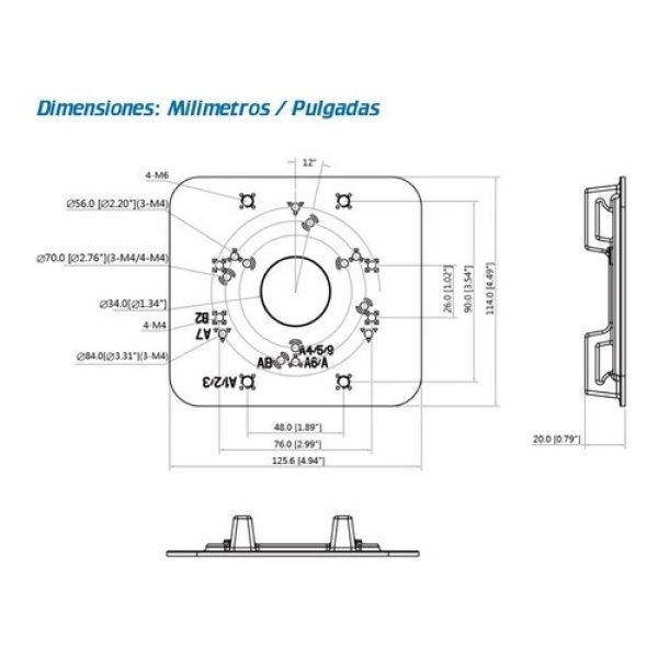 Soporte cámara a mástil. PFA152-E. Dahua