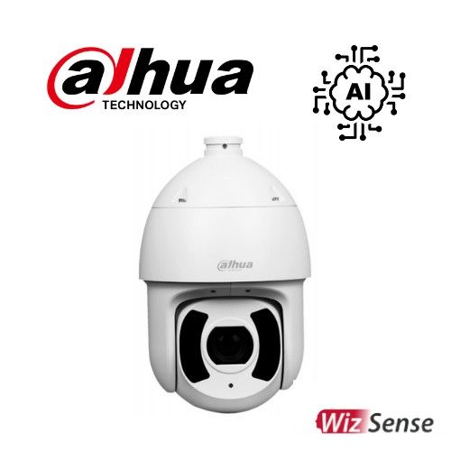 Cámara IP PTZ con AI 2MP 45X IR250 PoE+ Alarma 7/2 Audio 1/1 Slot MicroSD Starlight IP67 IK10.Dahua