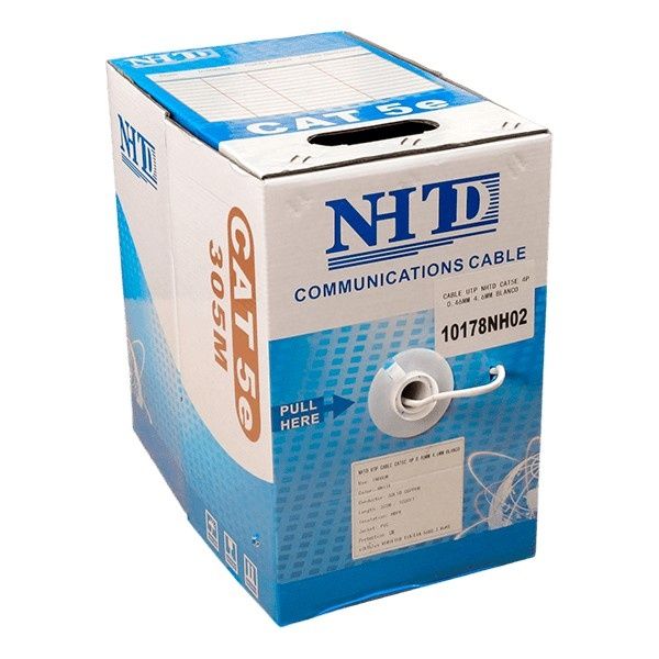 Cable UTP Cat 5E NHTD 305m Blanco. Interior