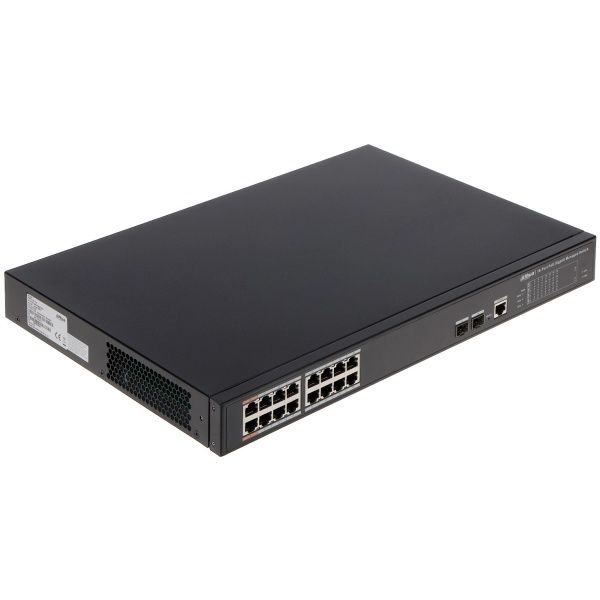 Switch PoE 16 Puertos POE 190W total Hi-PoE.ET.Dahua.