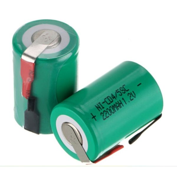 Batería NI-CD 1,2 V, 4/5 SC/recargable/1200mAh/con terminales.PKCELL