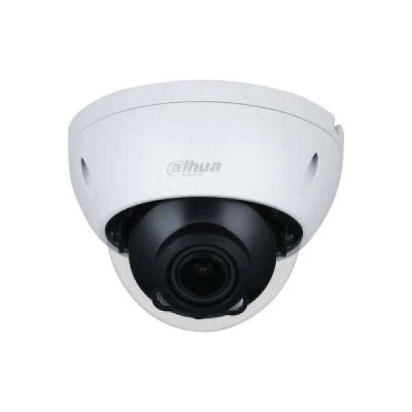 Cámara Dahua IP domo con inteligencia artificial 2MP 2.7-13.5mm Motor IR40 PoE IP67 IK10 Soporta Micro SD.