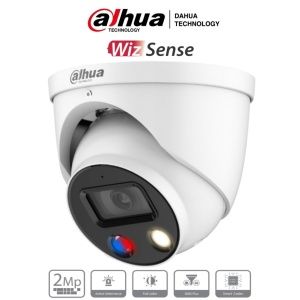 Camara domo TIOC IP disuasión activa/Fullcolor/WizSense/Mic/Slot/2MP/2.8mm/WDR/POE.Dahua