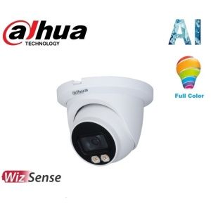 Cámara IP domo Full-Color WizSense 2MP/2.8mm/LED 30M/PoE/IP67/Mic/Slot.Dahua