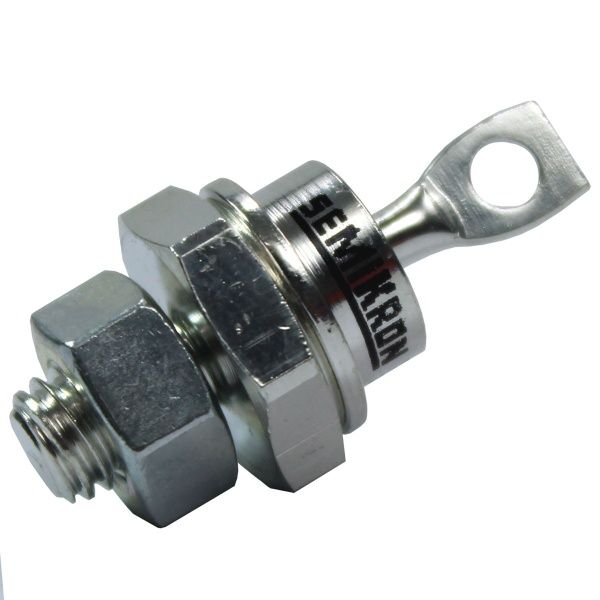 SKN71/16 Diodo rectificador 1,6kV 1,5V 95A. Anodo en la tuerca M8.Semikron